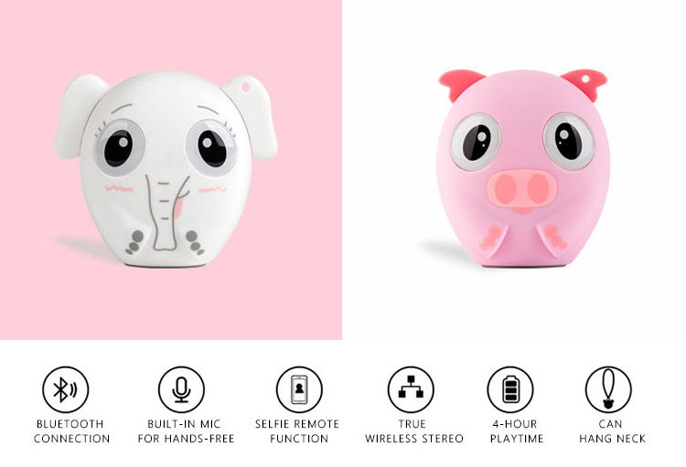 Dog Speaker 3W Customized Cartoon Design Speakers Factory Cute Music Player for Mobile Phones