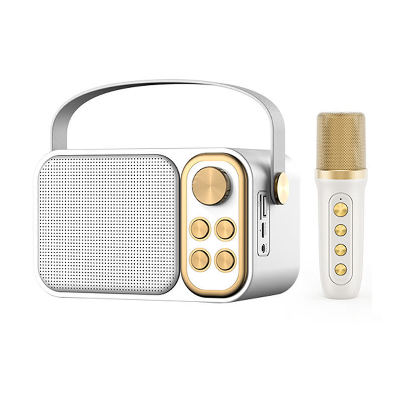 Portable mini home KTV sing music loa karaoke speaker with mic and ...