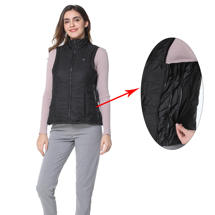 Vinmori Custom All Size Women Winter Heated Vest For Motorcycle Climbing Ski Hunting