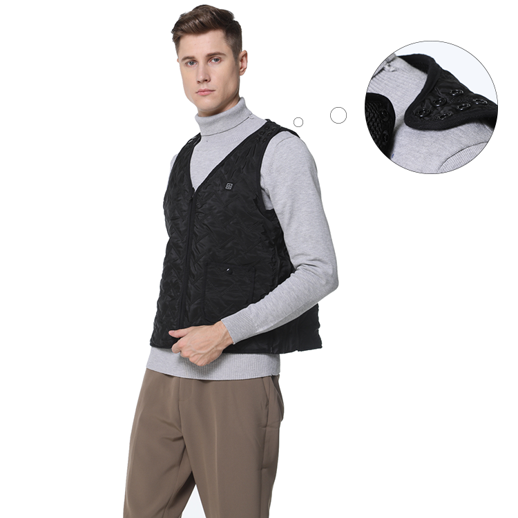 Dropshipping Wearable Heating Technology Vest Unisex Diving Work Winter Proof Heated Vest