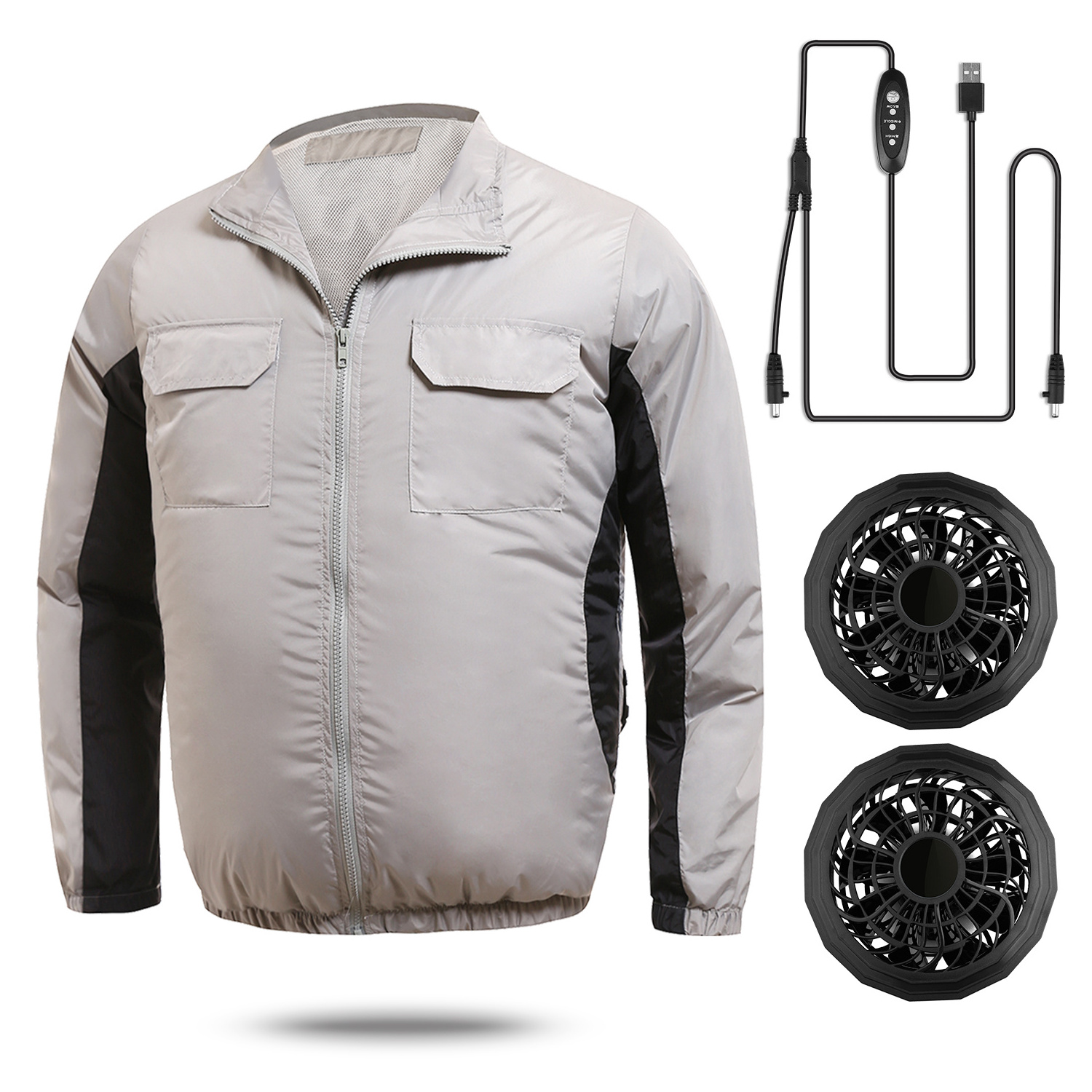 Sun protection work jacket fan air conditioned clothes with cooling fan summer fan cloth