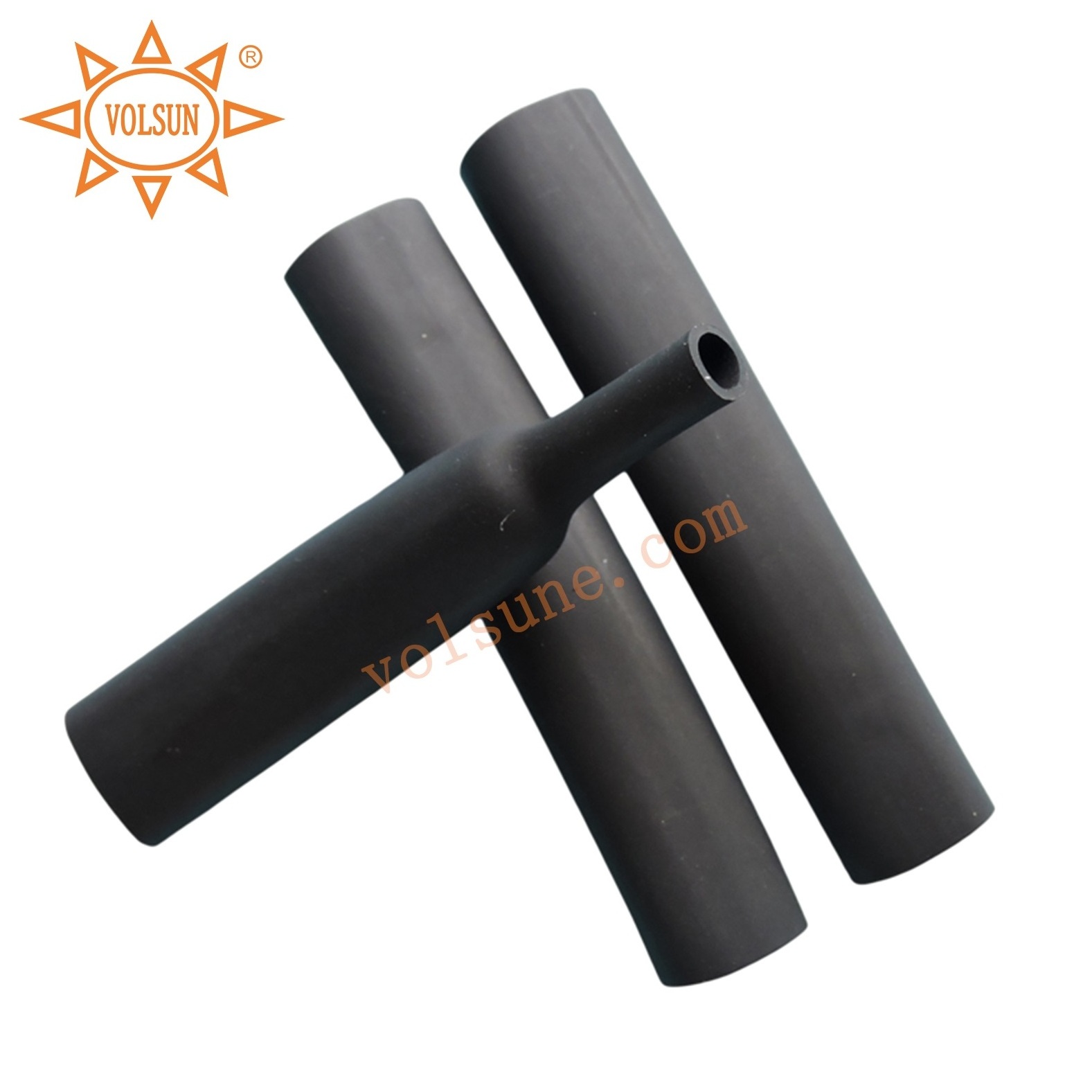 High Temperature Oil Resistant Crosslinked Viton Fluororubber Black Heat Shrink Tubing