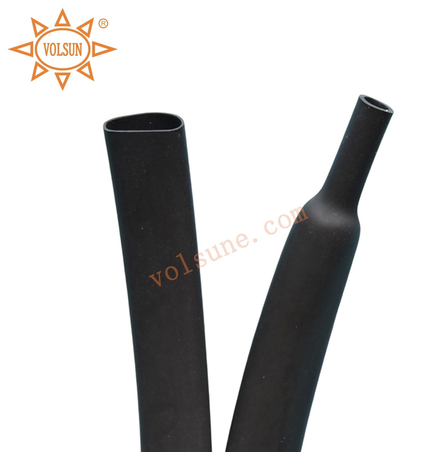 Oil and Solvent Resistant Black Thin Wall 2:1 fluorine rubber fluoroelastomer Viton Heat Shrink Tubing