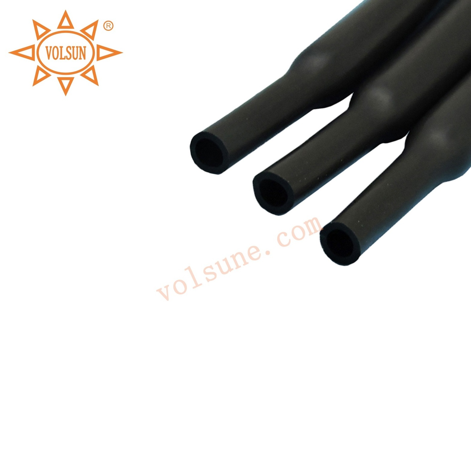 Oil and Solvent Resistant Black Thin Wall 2:1 fluorine rubber fluoroelastomer Viton Heat Shrink Tubing