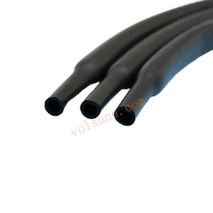 High Temperature Oil Resistant Crosslinked Viton Fluororubber Black Heat Shrink Tubing