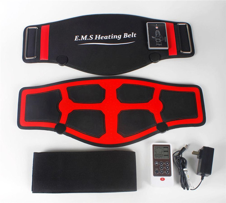 Electric Smart Mini Massage Muscl Abs Tens Ems Muscle Stimulator Muscle Toner Slim Ems Massage Belt With Heating Function