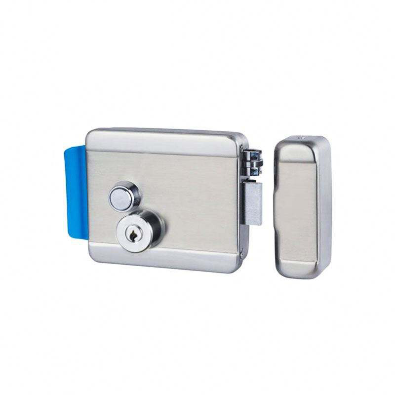 Standard Electric Door Rim Lock With Key Security Smart Magnetic Electronic 12V Metal Electric Gate Lock