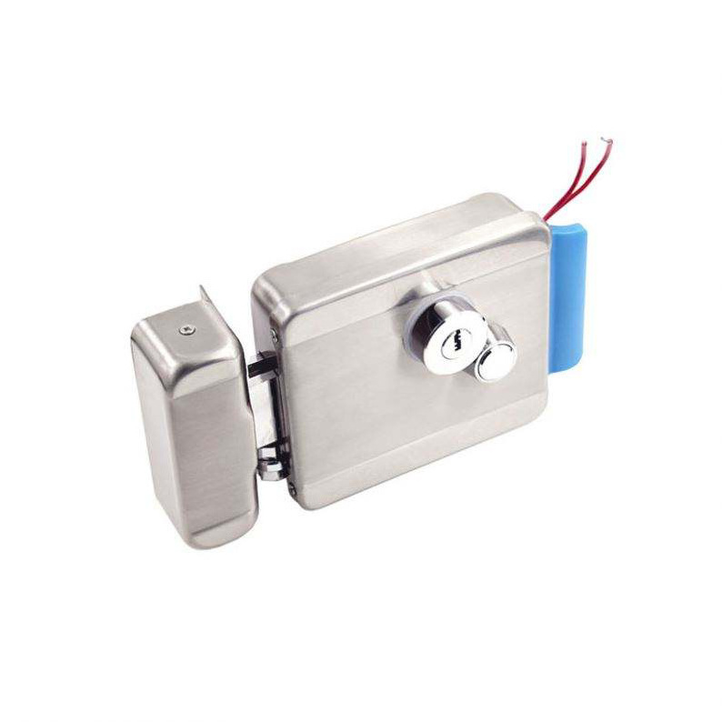 Standard Electric Door Rim Lock With Key Security Smart Magnetic Electronic 12V Metal Electric Gate Lock