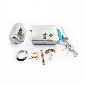 Standard Electric Door Rim Lock With Key Security Smart Magnetic Electronic 12V Metal Electric Gate Lock