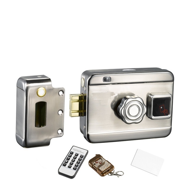 Electric rim door lock with Keys both Inside and Outside electric rim lock