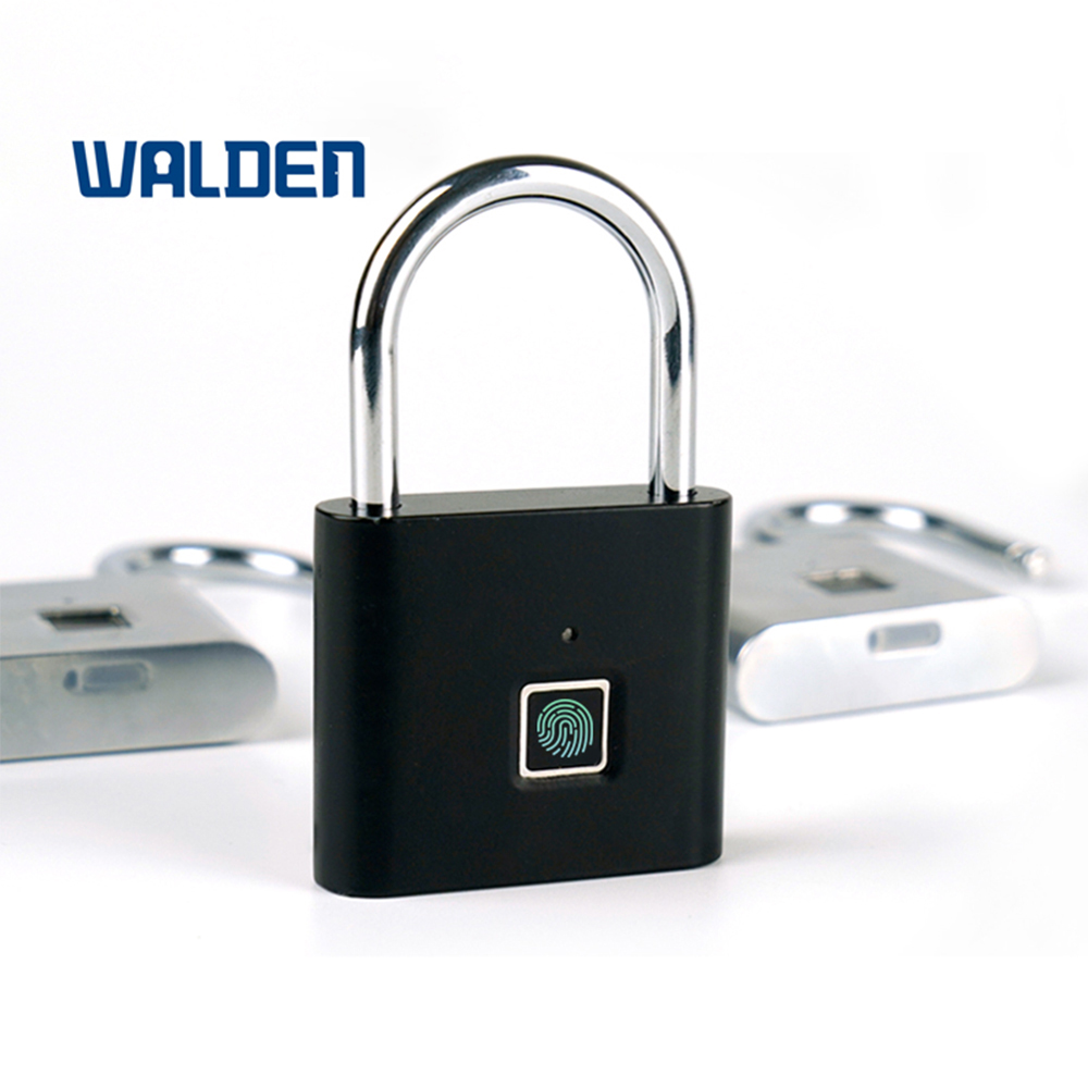 Waterproof Keyless USB Rechargeable Door Locks Fingerprint Smart Padlock Quick Fingerprint Bag Gym Electronic Cabinet Lock