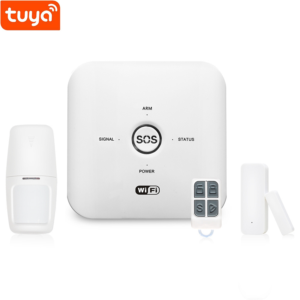 2024 Door Open Alarm Tuya Smart Passive Infrared Sensor 2G/4G GSM+WIFI Alarme System Kit IP Camera (Optional)