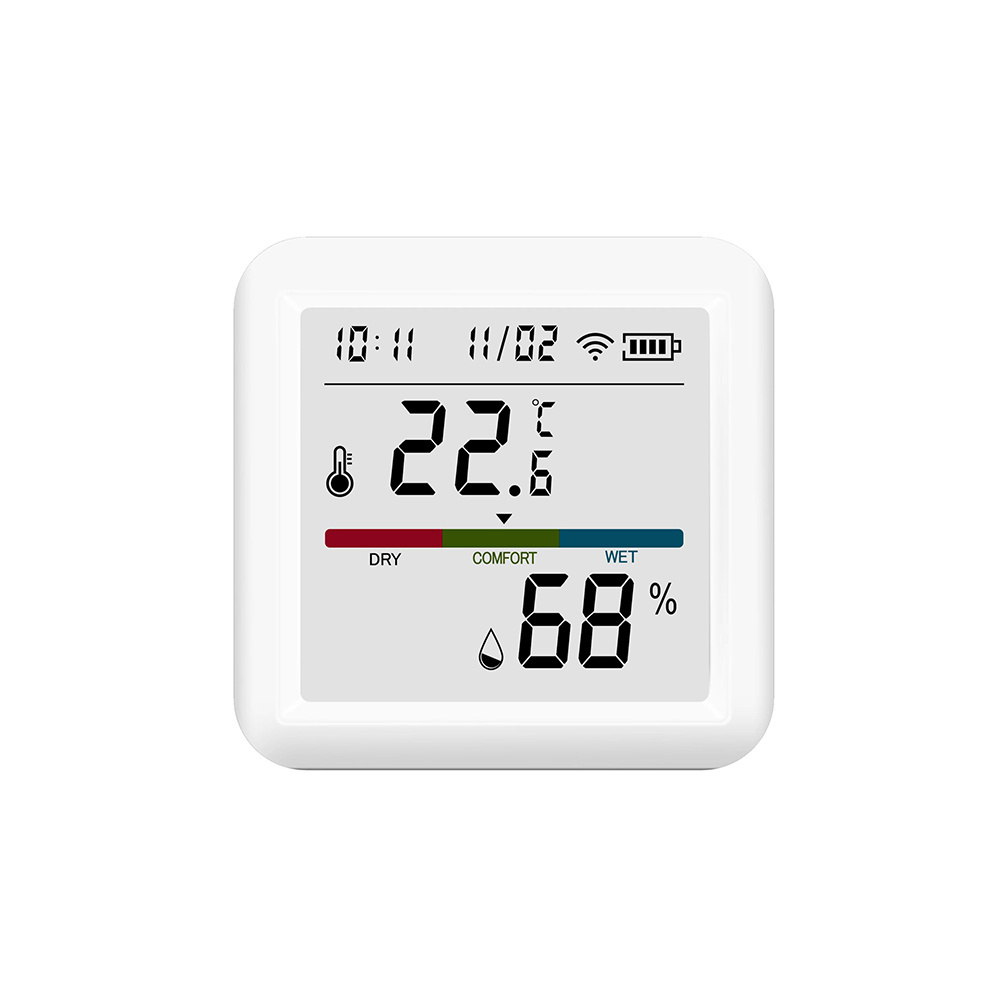 Support Commande Vocale Zigbee Hygrometer LCD Affichage WIFI Capteur de Temperature et Humidite