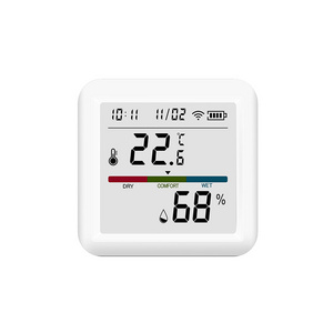 Support Commande Vocale Zigbee Hygrometer LCD Affichage WIFI Capteur de Temperature et Humidite