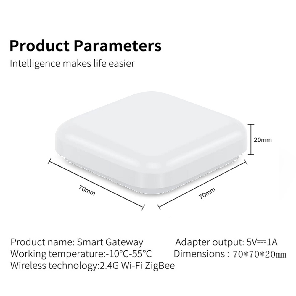 Tuya ZigBee Smart Home Bridge Smart Life APP Wireless Remote Controller ZIGBEE Gateway Hub