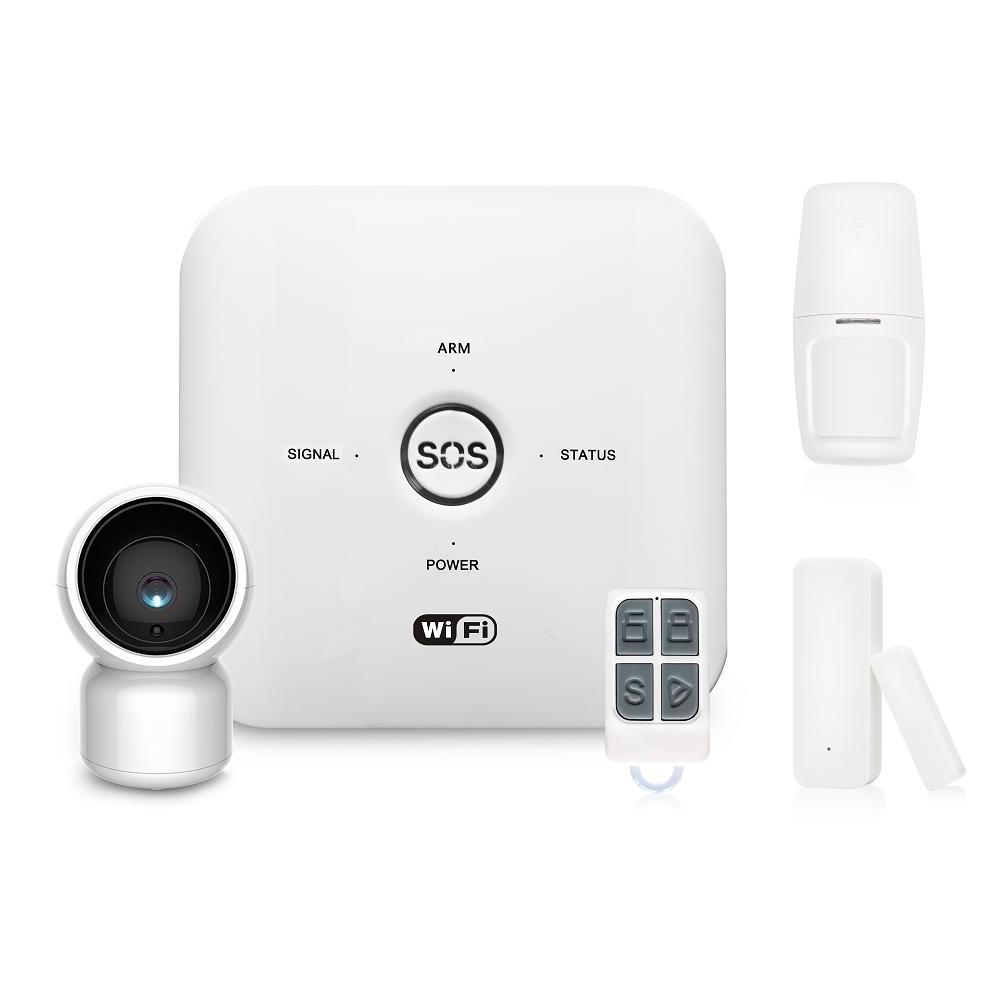 2024 Door Open Alarm Tuya Smart Passive Infrared Sensor 2G/4G GSM+WIFI Alarme System Kit IP Camera (Optional)