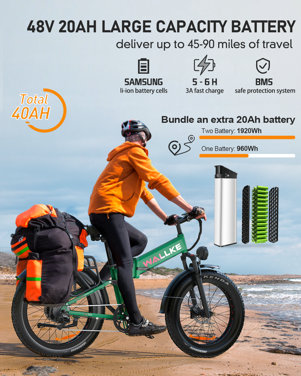 Fastest lithium ion e bikes 48v 20ah electric down tube battery with rack fat tire 26 inch 750W 1000W 1200W electric power bike