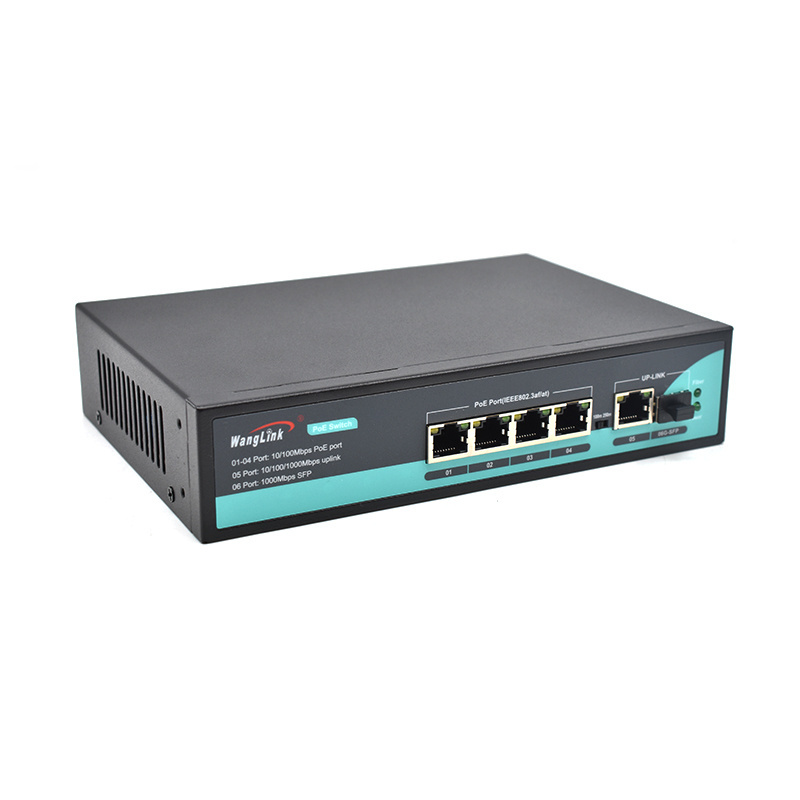 Wanglink POE Switch Fast Ethernet Switch 4 8 16 24 Ports 10/100Mbps IEEE802.3af/at POE Switch for Hikvision IP Camera