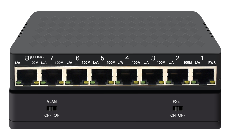 Wanglink 8 port megabit PSE PD passive reverse poe switch