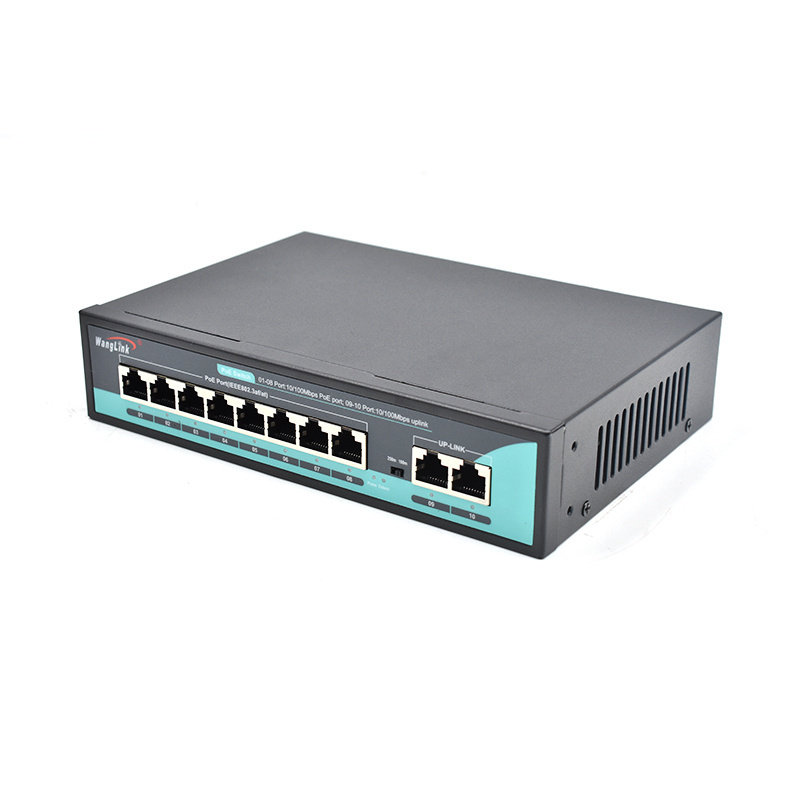 Wanglink POE Switch Fast Ethernet Switch 4 8 16 24 Ports 10/100Mbps IEEE802.3af/at POE Switch for Hikvision IP Camera