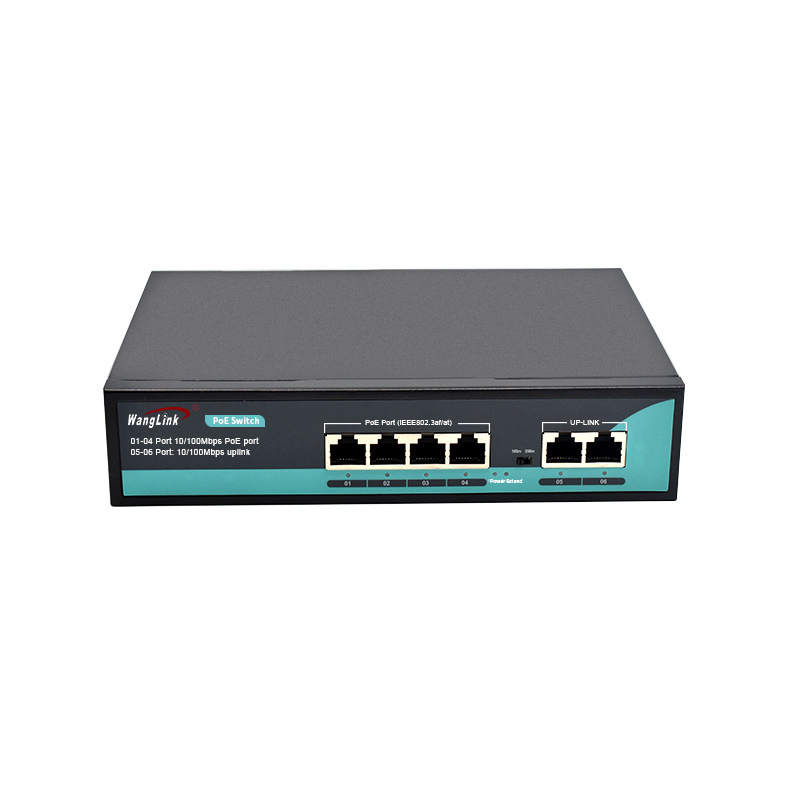 Wanglink POE Switch Fast Ethernet Switch 4 8 16 24 Ports 10/100Mbps IEEE802.3af/at POE Switch for Hikvision IP Camera