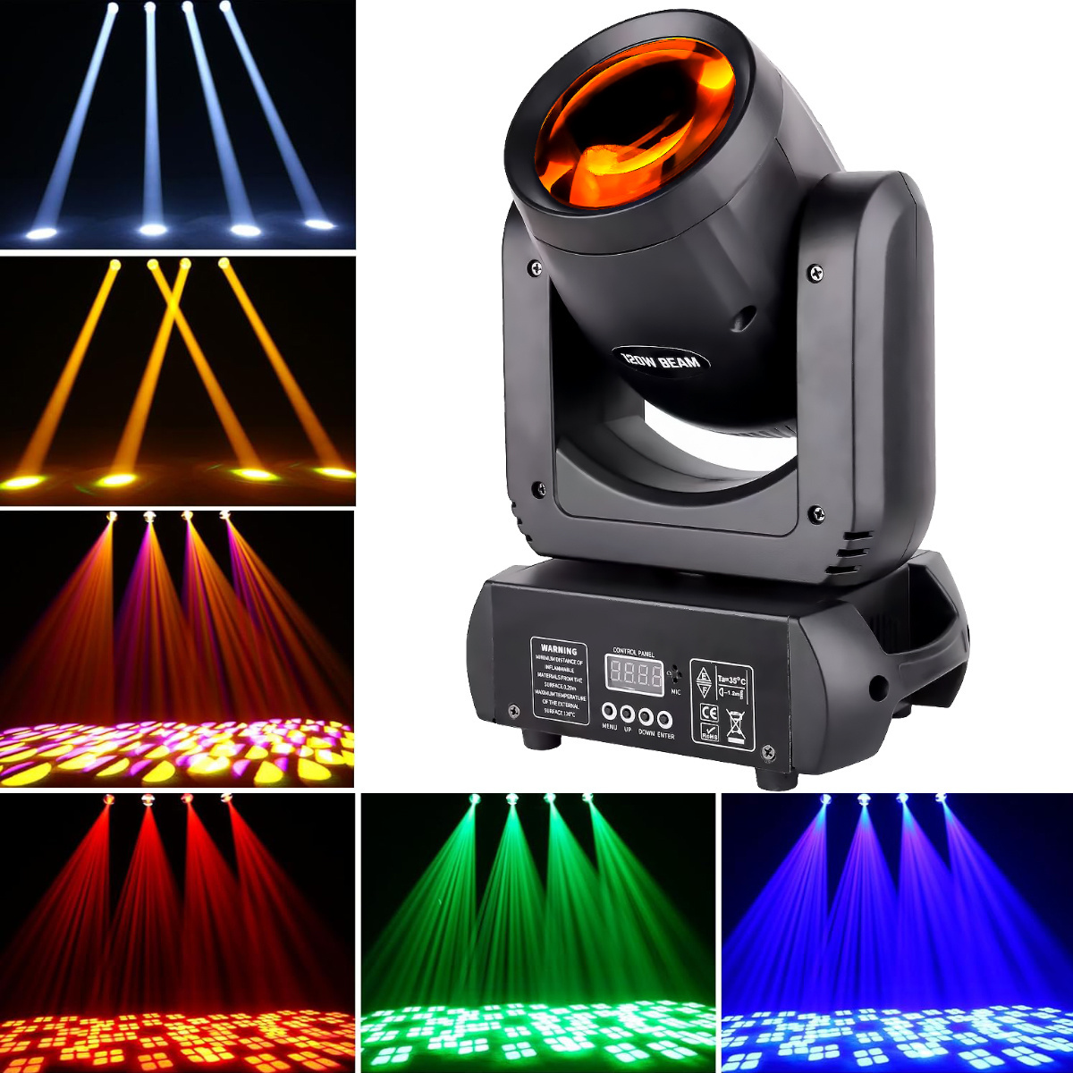 WANRAYW Factory Price 7 Gobo 7 Color Disco Party Lights with 150W LED Moving Head Beam Spot Light