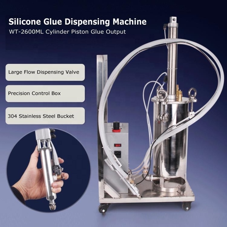 Fast Effective Working Large Flow Manual Glue Filling Machine 2600ML Silicone Glue Dispensing Machine