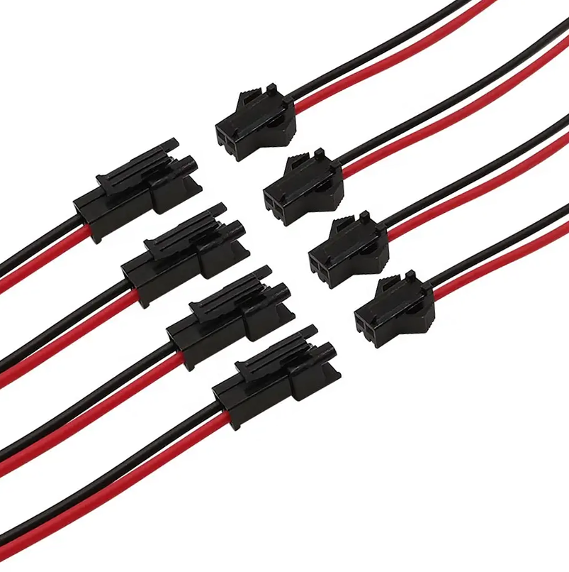 3 Pin 4 Pin Electric Jst Terminal Electrical 2 Pins Sm Plug cables with connector Wire Male And Female Connectors