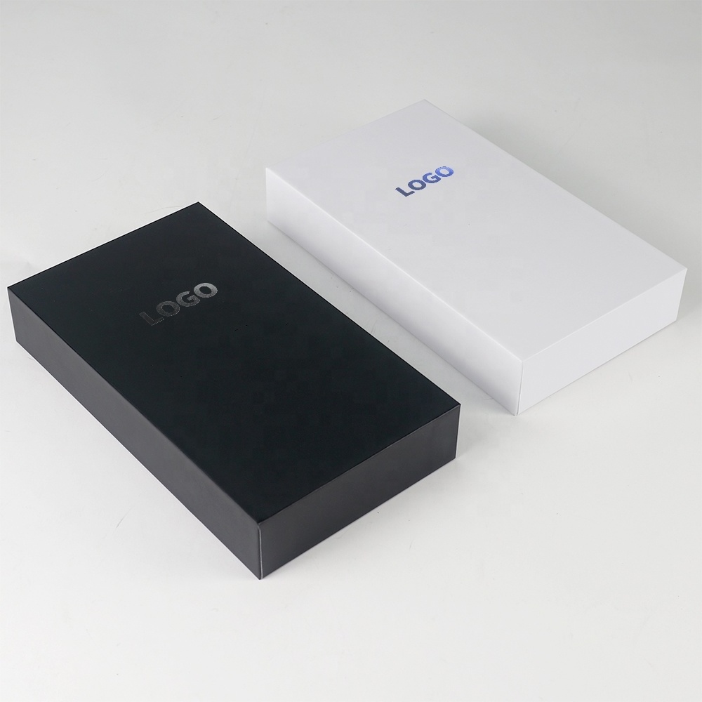 High Quality Custom Foil Logo Mobile Phone Packaging Box with Foam Insert