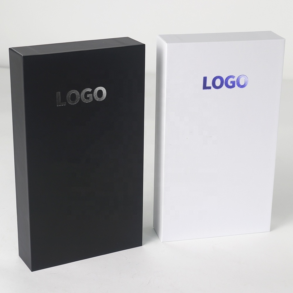 High Quality Custom Foil Logo Mobile Phone Packaging Box with Foam Insert