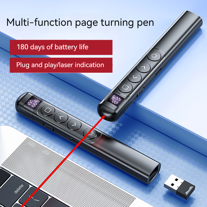 Laser Pointer Long Range 2in1 USB Type C Wireless Remote Presentations Clicker laser pointer for led screen