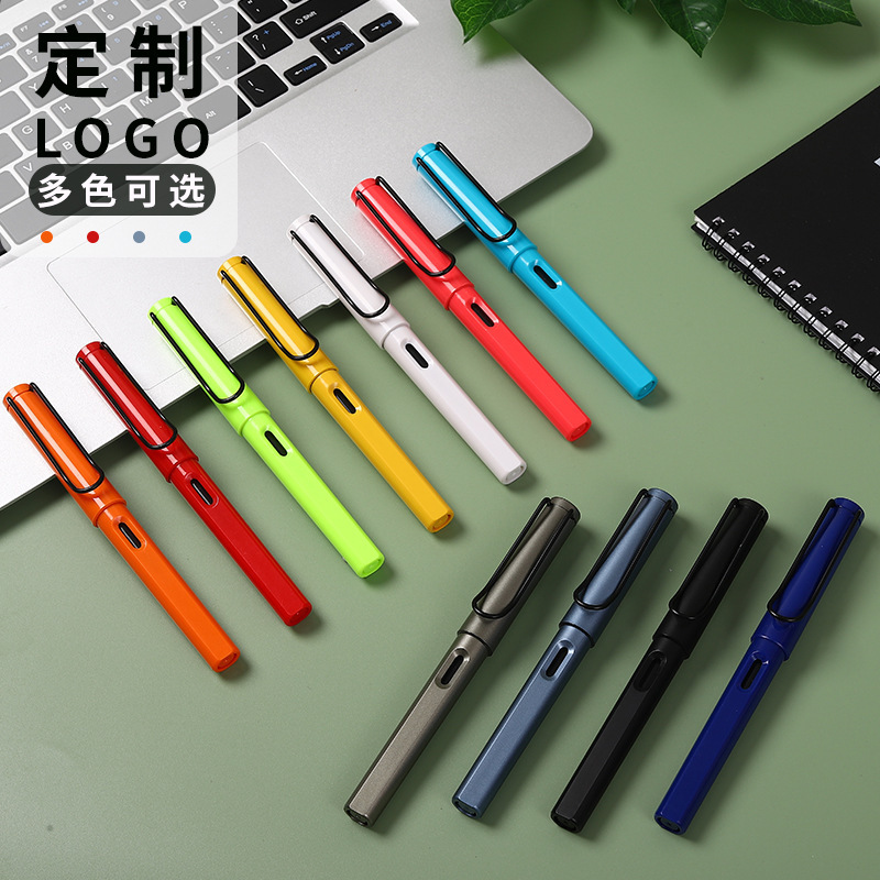 Advertising Pen Customization Logo Engraving Carbon Business Office Black Neutral Pen Signature Water Pen Laser