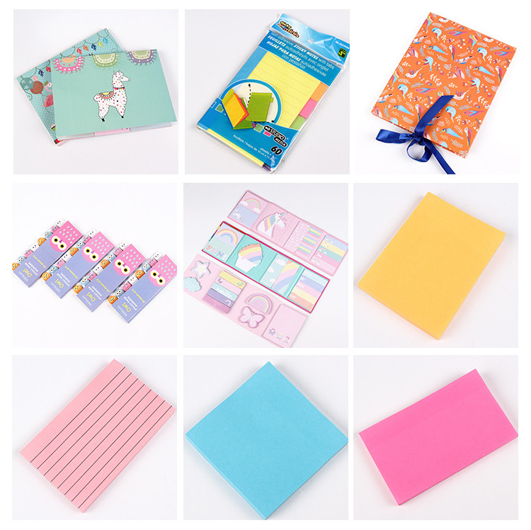 Note paper white with sticky note book can tear away portable message paper memo custom note pad