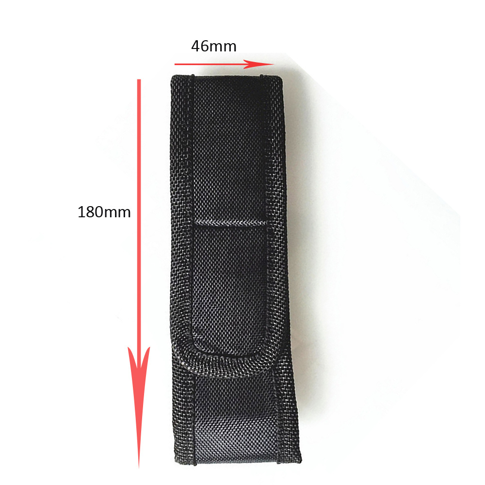 180mm Length Nylon Cover Case Tactical Storage Pouch Torch Lamp Bag Flashlight Holster