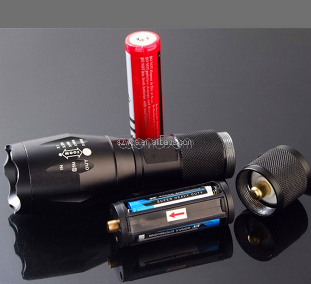 Zoomable Red Light LED Flashlight for Aviation Astronomy Camping Hunting Turtle Watching