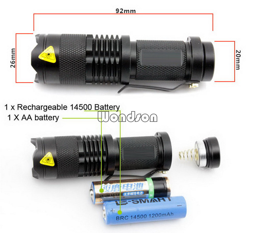 3W Night Vision Bees Keeping Detector Red Beam LED Black Light Flashlight