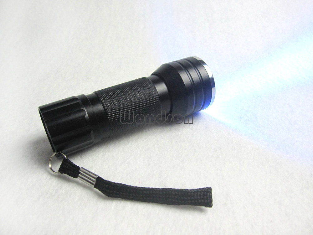 395nm Handheld Ultraviolet UV Glue Resin Ink Curing 21 LED Ultraviolet Flashlight