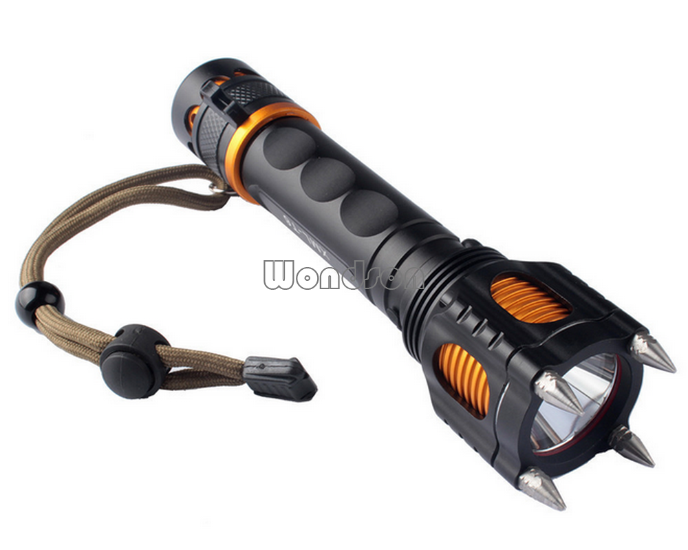 Factory Sell White Head Attack Self Defend Security 2000LM LED Flashlight