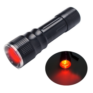 3W Waterproof Mini Handheld Red Light Torch Signal Flashlights