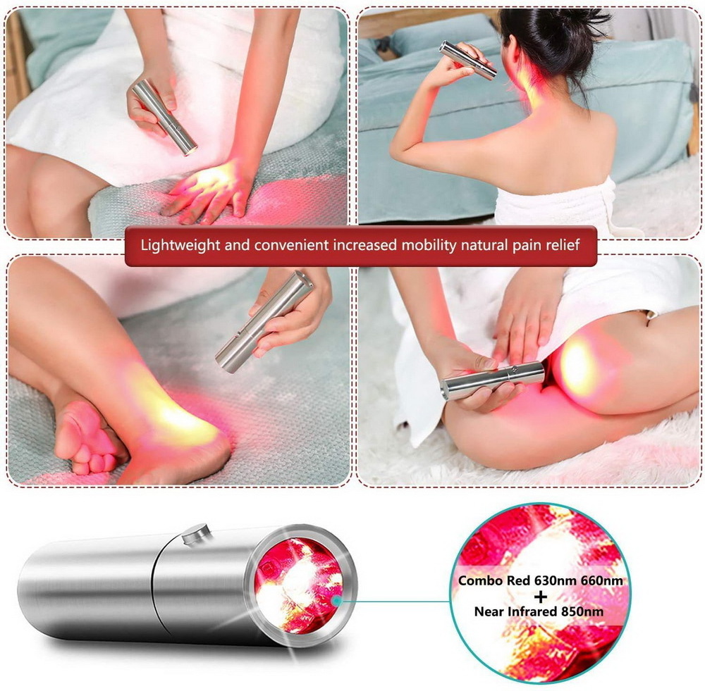 9 Watt Red Infrared 630nm 660nm 850nm LED Torch High Power Infrared Lamp Red Light Therapy Flashlight