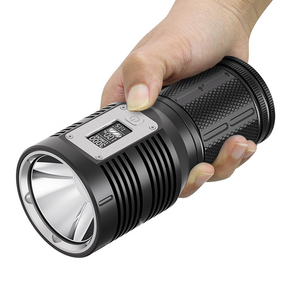 High Power P90 3000LM 3 Mode Searching Torch LED Lantern Built-in Lithium USB Rechargeable 18650 Battery Flashlight