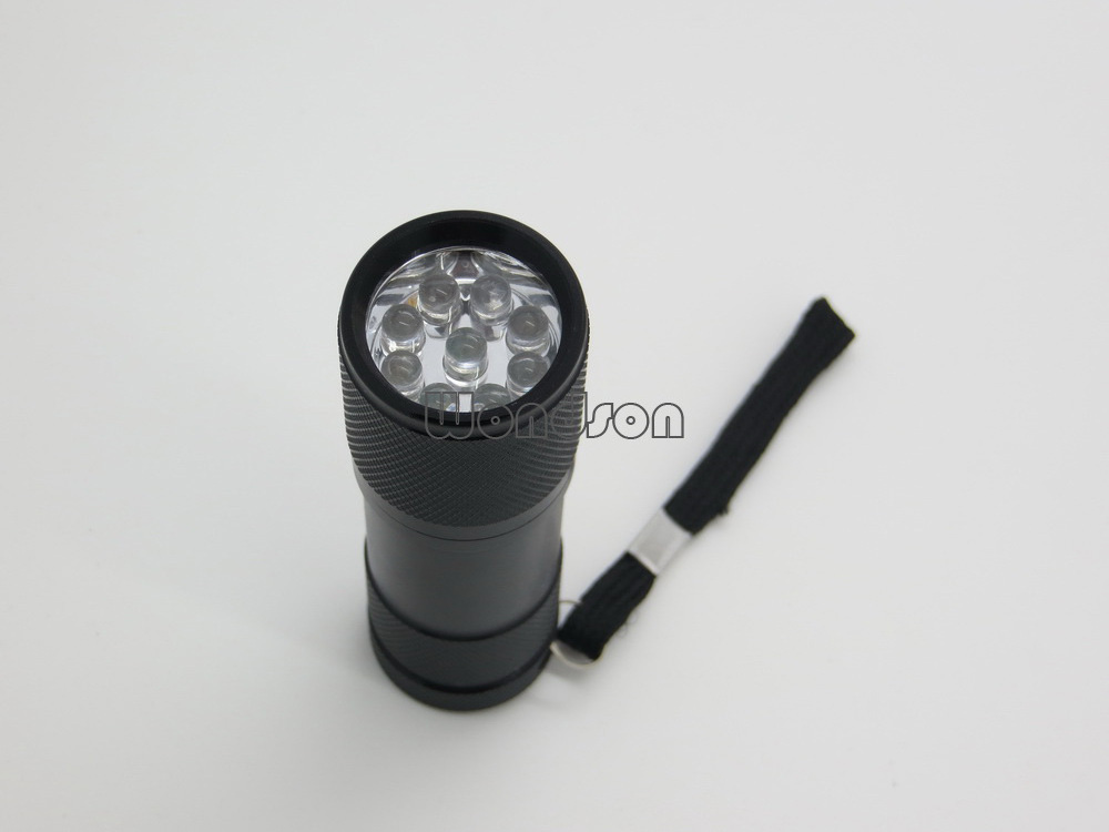 Powerful Active Eyes 9 LED Flashlight Green Light Plants Grow Flashlight