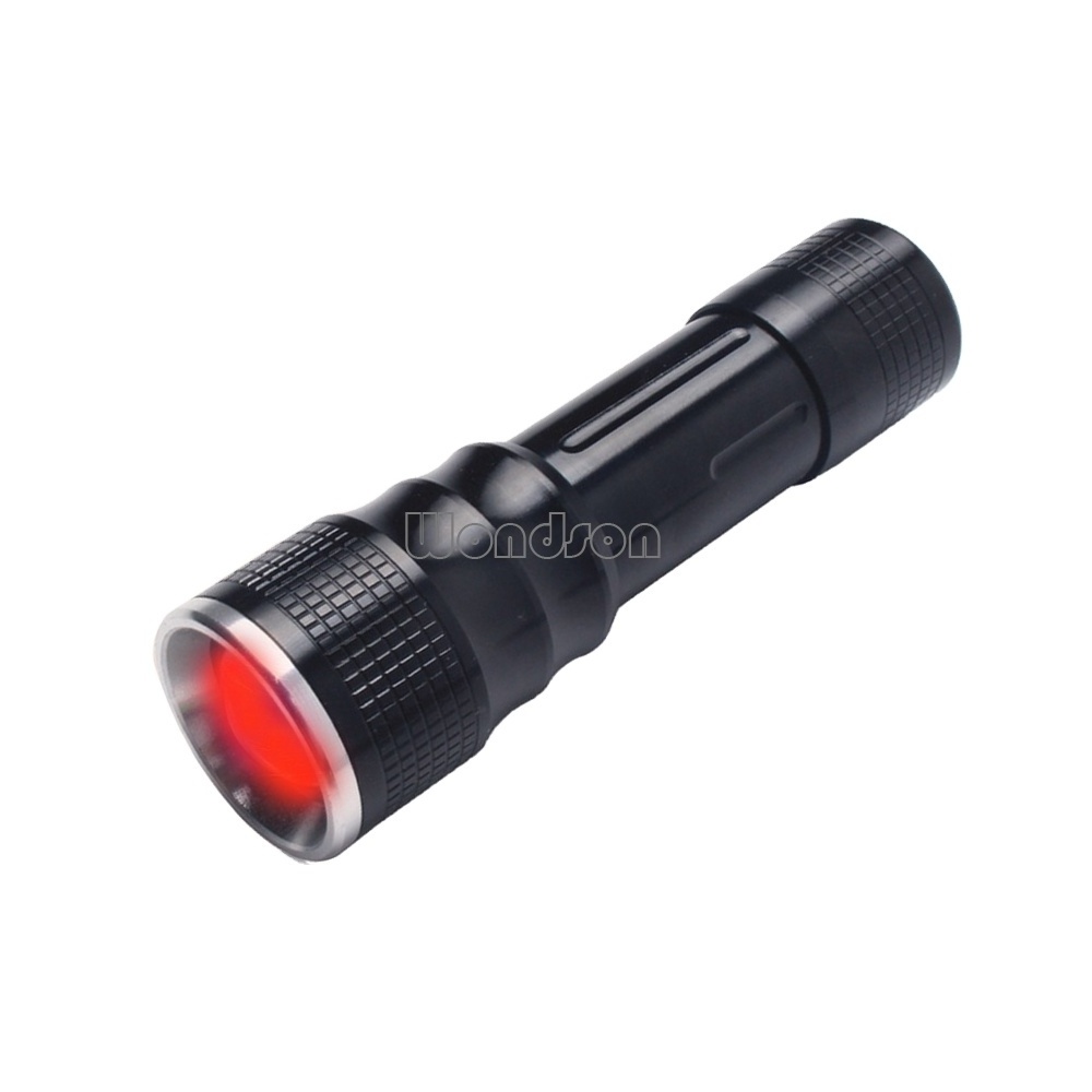 Customizing Night Fishing Red Light Vein Finder Torch Zooming Flashlights