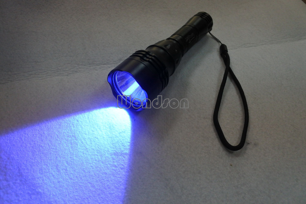 Factory Waterproof Magnetic Rotary Switch Torch LED Rechargeable Diving Ultraviolet Flashlight