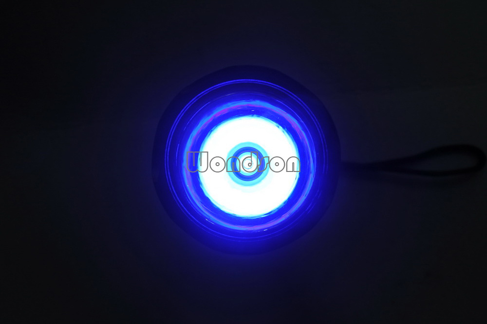 Factory Waterproof Magnetic Rotary Switch Torch LED Rechargeable Diving Ultraviolet Flashlight