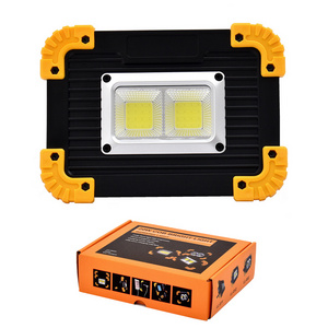 1000 lumen 20W COB Flood light USB Rechargeable Waterproof LED Work Light