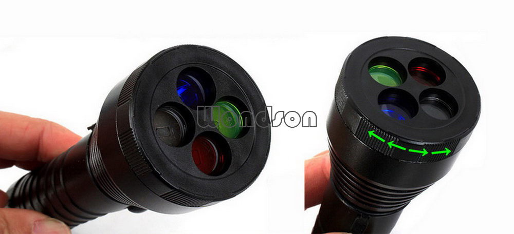 White/Blue/Yellow/Red Light Railway Fishing Light Emergency LED Light Railway Signal Flashlight