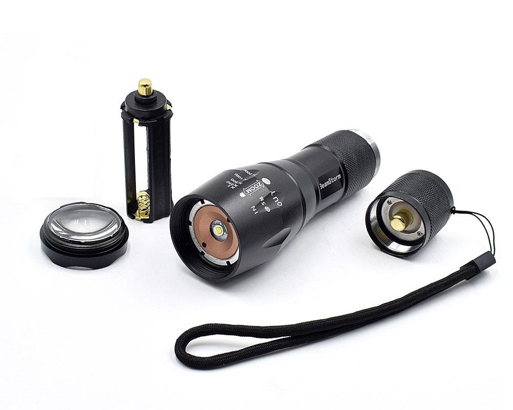 660nm Red Light LED Flashlight for Aviation Astronomy Camping Zoom Red Light Torch