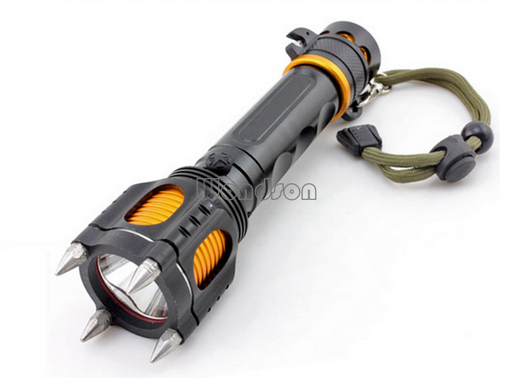 Factory Sell White Head Attack Self Defend Security 2000LM LED Flashlight