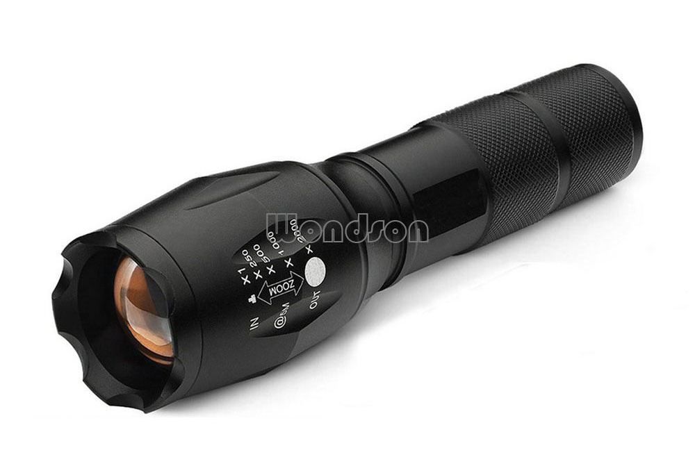 2 in 1 Dual LEDs White Ultraviolet Light Torch Fishing Zoom UV Black light Flashlight